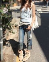 Lace sleeveless
