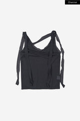 Sheer layered wrap sleeveless