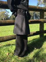 [Detachable] ドットラップスカートスウェットパンツ (2c)