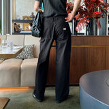 LMN True Carpenter Patch Wide Cotton Pants (3 colors)