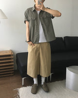 トートバミューダコットンパンツ