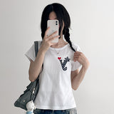 Y Dot Lettering Short-Sleeved T-Shirt (3 colors)