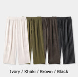 Bonnell Crinkle Stripe Wide Pants