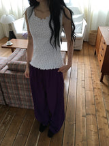 Ritz Wood String Color Nylon Pants
