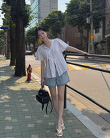 Lemin denim shorts