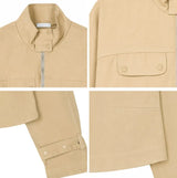 Deen high-neck cropped jacket