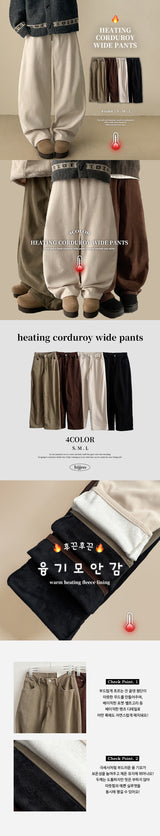 Duff corduroy wide pants