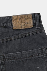エイジスプラッターカーペンターデニムショーツ(Washed Black)