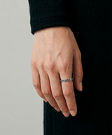Clover mini rail ring BK (925 silver)