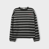 フラッフィールーシーフリースボーダーTシャツ (3color)