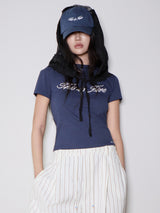 クロップドシグネチャーTシャツ