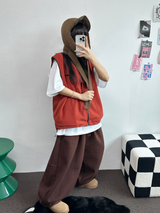 スウェットバルーンバックポイントロングパンツ🤎🖤🩶3COLOR