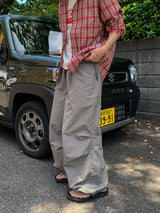 リベットパラシュートバルーンナイロンパンツ