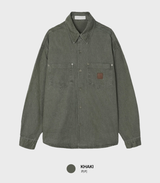  Lime Vintage Fairwork Patch Overfit Long Sleeve Shirt