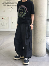 Nook's Herringbone Nonfaded Balloon Pants 3C