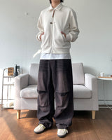 Brick washed denim pants