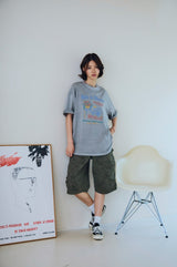 26SS★ハッピー バスケット ピグメント ショートスリーブ Tシャツ
