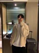 Cant Hachi Warm Knit Hooded Zip-Up