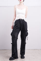 Bella Lace Uneven Sleeveless