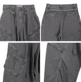 Raven Belted Dyeing Cargo Pants