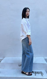 WIDE REGULAR DENIM PANTS code 25002