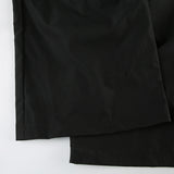 Lace lettering wide casual banding pants