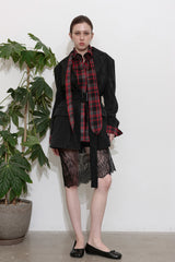 SOFT FLANNEL TIE SHIRT_RED