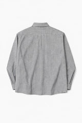 ミニチェックオーバーサイズシャツ (S, M, L / 3colors)
