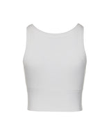 8287 Logo Crop Tank Top (White)