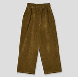 [Mink Brushed] Trust velvet corduroy crop hood pants SET