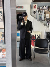 No.0899 Aサイドタックワイドスラックス