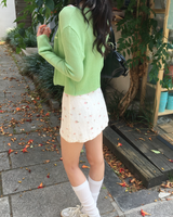 Knit crop cardigan