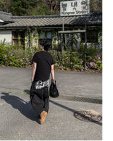 Cartel Back Printing Denim Pants