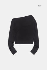 モイストスリムシースルークロップロングスリーブ