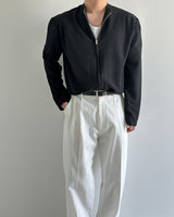 summer zip-up knit