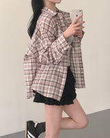 [MADE] Leon loose fit summer checkered shirt