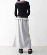 Charlotte Color Block Off-Layered T-shirt