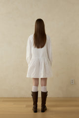 MEADOW ピンタックリボンドレス