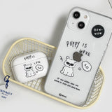 [Gel-hard] PUPU Fluffy puppy Phone case