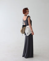 Scarf Set Eyelet Sleeveless & Skirt Two-Piece Set