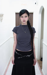 Flower cubic belt (Black,White)