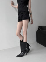 strap point low-rise shorts (2color)