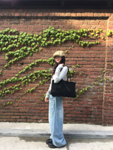 Suede square bag (3color)