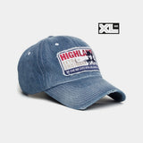 ビックサイズ XL HIGH カウデニムキャップ ブルー