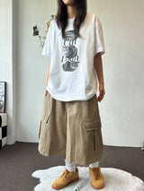 Mighty Hip Patch Cargo Bermuda Shorts 3color