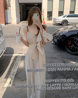Mullet cardigan & sleeveless set