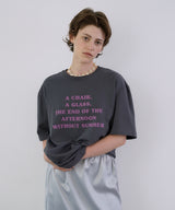 グラス Tシャツ、チャコール