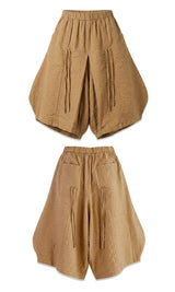 Shirring Skirt Pants  Brown