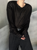 Acubi Summer Sleeve Ribbed Knit