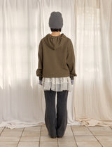 HAIRY KNIT BEANIE (GRAY)